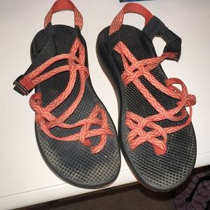 Women’s Chacos - Orange double wrap